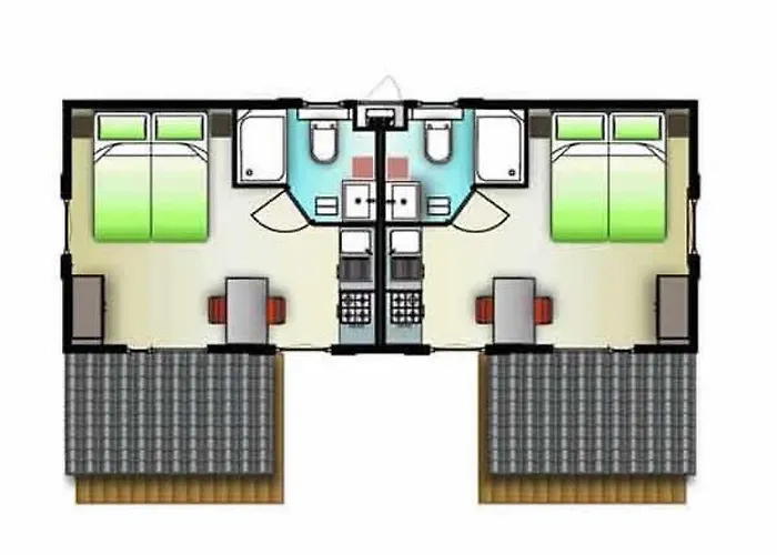 Ferienhaus Mobile Chatel 'hotelzimmer' *